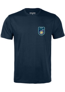 Levelwear Oakland Golden Seals Navy Blue Richmond Retro Patch Short Sleeve T Shirt