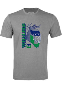 Levelwear Hartford Whalers Grey Richmond Retro Netminder Short Sleeve T Shirt
