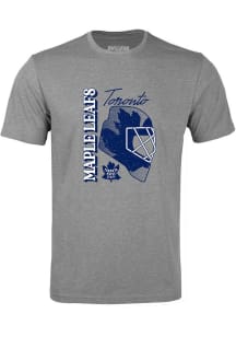 Levelwear Toronto Maple Leafs Grey Richmond Retro Netminder Short Sleeve T Shirt