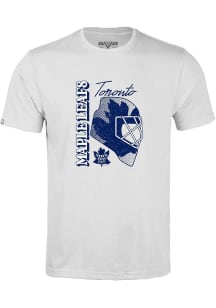 Levelwear Toronto Maple Leafs White Richmond Retro Netminder Short Sleeve T Shirt