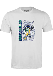 Levelwear Oakland Golden Seals White Richmond Retro Netminder Short Sleeve T Shirt