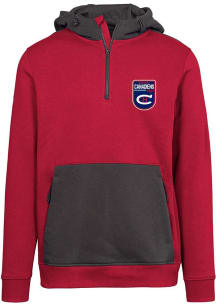 Levelwear Montreal Canadiens Mens Red Chicane Retro Patch Long Sleeve Hoodie