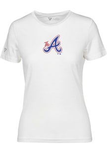 Levelwear Atlanta Braves Womens White Maddox City Connect Short Sleeve T-Shirt