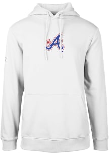 Levelwear Atlanta Braves Mens White PODIUM Logo City Connect Long Sleeve Hoodie