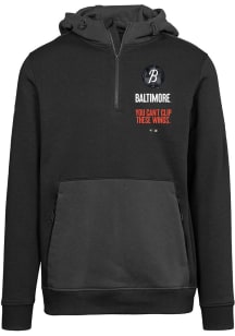 Levelwear Baltimore Orioles Mens Black Chicane Baseline City Connect Long Sleeve Hoodie