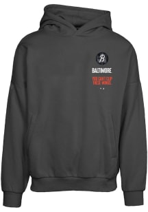 Levelwear Baltimore Orioles Mens Black Contact Baseline City Connect Long Sleeve Hoodie