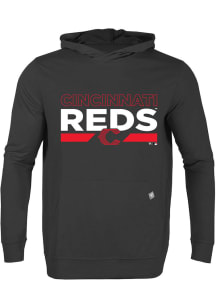 Levelwear Cincinnati Reds Mens Black RELAY No Hitter City Connect Long Sleeve Hoodie