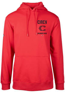 Levelwear Cincinnati Reds Mens Red PODIUM Baseline City Connect Long Sleeve Hoodie