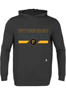 Levelwear Pittsburgh Pirates Mens Black RELAY No Hitter City Connect Long Sleeve Hoodie