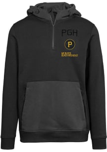 Levelwear Pittsburgh Pirates Mens Black Chicane Baseline City Connect Long Sleeve Hoodie