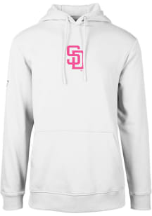 Levelwear San Diego Padres Mens White PODIUM City Connect Long Sleeve Hoodie