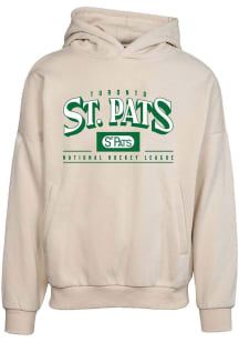 Levelwear Toronto St. Pats Mens Tan Contact Vintage Spellout Long Sleeve Hoodie