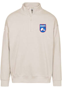 Levelwear Quebec Nordiques Mens Tan Murray Retro Patch Long Sleeve 1/4 Zip Pullover