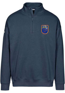 Levelwear St Louis Blues Mens Navy Blue Murray Retro Patch Long Sleeve 1/4 Zip Pullover