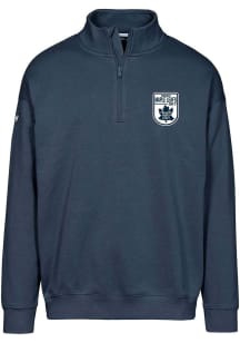 Levelwear Toronto Maple Leafs Mens Navy Blue Murray Retro Patch Long Sleeve 1/4 Zip Pullover