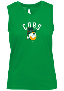 Levelwear Chicago Cubs Womens Green Paisley Clover Tank Top