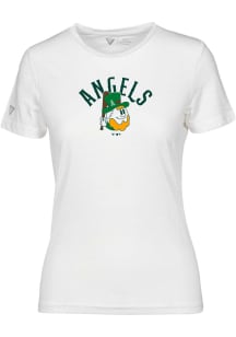 Levelwear Los Angeles Angels Womens White Maddox Clover Short Sleeve T-Shirt