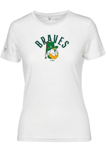 Levelwear Atlanta Braves Womens White Maddox Clover Short Sleeve T-Shirt