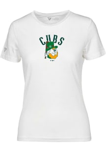 Levelwear Chicago Cubs Womens White Maddox Clover Short Sleeve T-Shirt