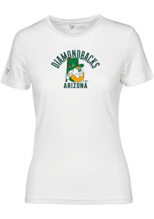 Levelwear Arizona Diamondbacks Womens White Maddox Clover Short Sleeve T-Shirt