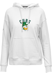 Levelwear Chicago Cubs Womens White ADORN Clover Hooded Sweatshirt