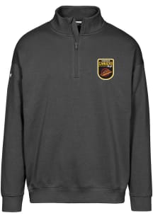 Levelwear Vancouver Canucks Mens Black Murray Retro Patch Long Sleeve 1/4 Zip Pullover
