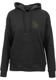 Levelwear San Diego Padres Womens Black Adorn Digital Camo Hooded Sweatshirt