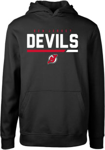 Levelwear New Jersey Devils Youth Black Podium Jr Long Sleeve Hoodie