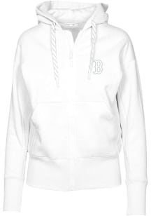 Levelwear Boston Red Sox Womens White Gardinia Hooded Sweatshirt