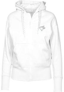 Levelwear Toronto Blue Jays Womens White Gardinia Hooded Sweatshirt