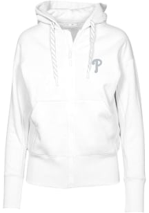 Levelwear Philadelphia Phillies Womens White Gardinia Hooded Sweatshirt
