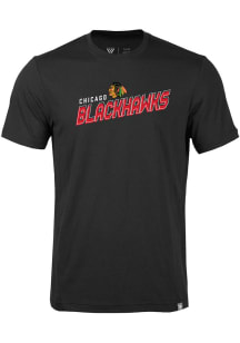 Levelwear Chicago Blackhawks Black Thrive Premier Short Sleeve Fashion T Shirt