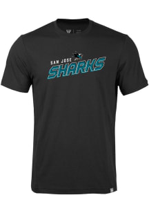Levelwear San Jose Sharks Black Thrive Premier Short Sleeve Fashion T Shirt