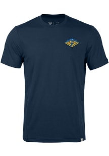 Levelwear St Louis Blues Navy Blue Thrive Club Patch Short Sleeve Fashion T Shirt