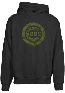 Levelwear Chicago Cubs Mens Black Contact Digital Camo Long Sleeve Hoodie