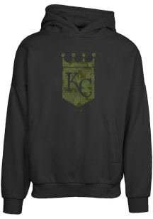 Levelwear Kansas City Royals Mens Black Contact Digital Camo Long Sleeve Hoodie