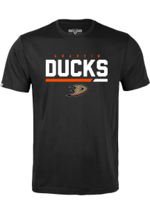 Levelwear Anaheim Ducks Youth Black Richmond Jr Short Sleeve T-Shirt