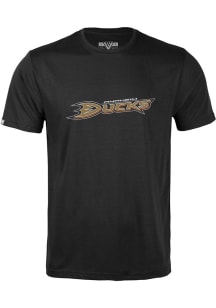 Levelwear Anaheim Ducks Youth Black Richmond Jr Short Sleeve T-Shirt