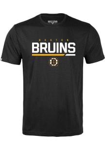 Levelwear Boston Bruins Youth Black Richmond Jr Short Sleeve T-Shirt