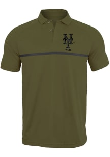 Levelwear New York Mets Mens Green Sector Digital Camo Short Sleeve Polo