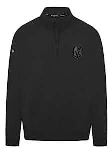 Levelwear Vegas Golden Knights Mens Black Murray Nightfall Long Sleeve Qtr Zip Pullover