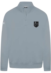 Levelwear Vegas Golden Knights Mens Grey Murray Nightfall Long Sleeve Qtr Zip Pullover
