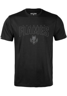 Levelwear Calgary Flames Black Richmond Darkmoon Short Sleeve T Shirt