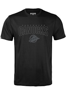 Levelwear Vancouver Canucks Black Richmond Darkmoon Short Sleeve T Shirt