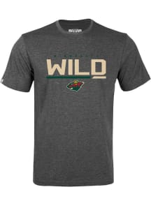 Levelwear Minnesota Wild Youth Charcoal Richmond Jr Short Sleeve T-Shirt