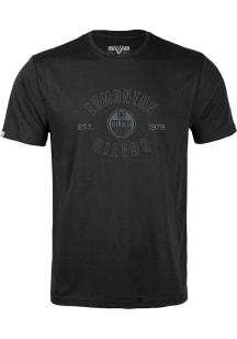 Levelwear Edmonton Oilers Youth Black Richmond Jr Abyssal Short Sleeve T-Shirt