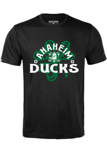 Levelwear Anaheim Ducks Black Richmond Shamrock St Patrick's Day Short Sleeve T Shirt