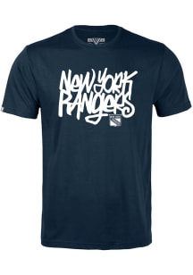 Levelwear New York Rangers Youth Navy Blue Richmond Jr Short Sleeve T-Shirt