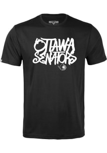 Levelwear Ottawa Senators Youth Black Richmond Jr Short Sleeve T-Shirt