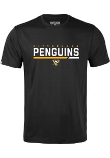 Levelwear Pittsburgh Penguins Youth Black Richmond Jr Short Sleeve T-Shirt